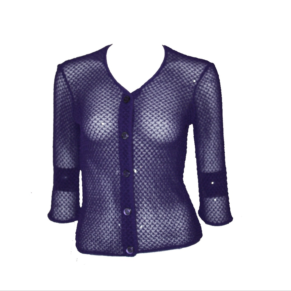 Versus Versace Sheer Cardigan Sweater BNWT Sz S